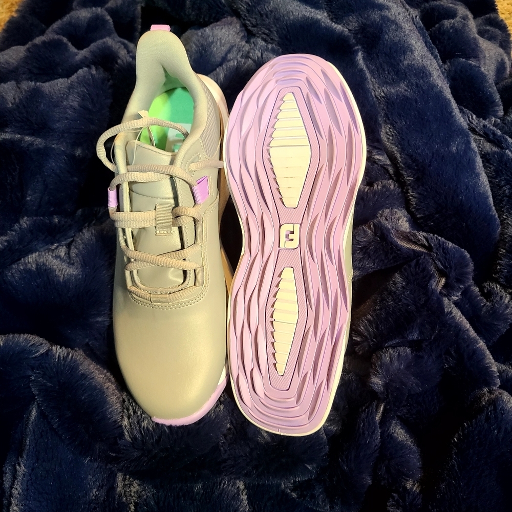 FootJoy Women's ProLite Golf Shoes Grey/Lilac - Picture 5 of 5